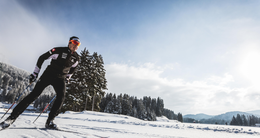 Langlaufloipe am Heidsee