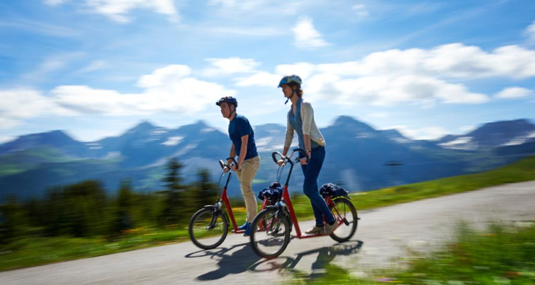 Trottinett-Spass im Arlenwald