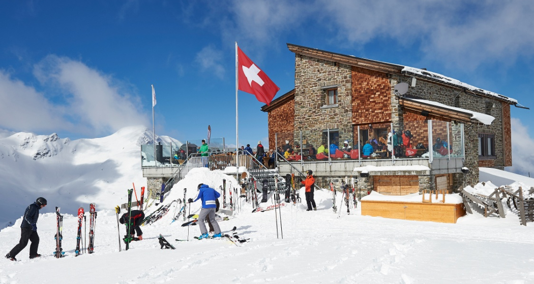 Die Hörnli-Hütte im Winter Die Hörnli-Hütte im Winter