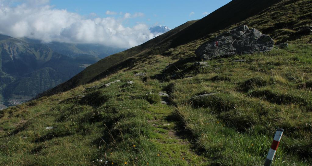 Höhenweg nach Cuolm Cavorgia mit Tödi Höhenweg nach Cuolm Cavorgia mit Tödi