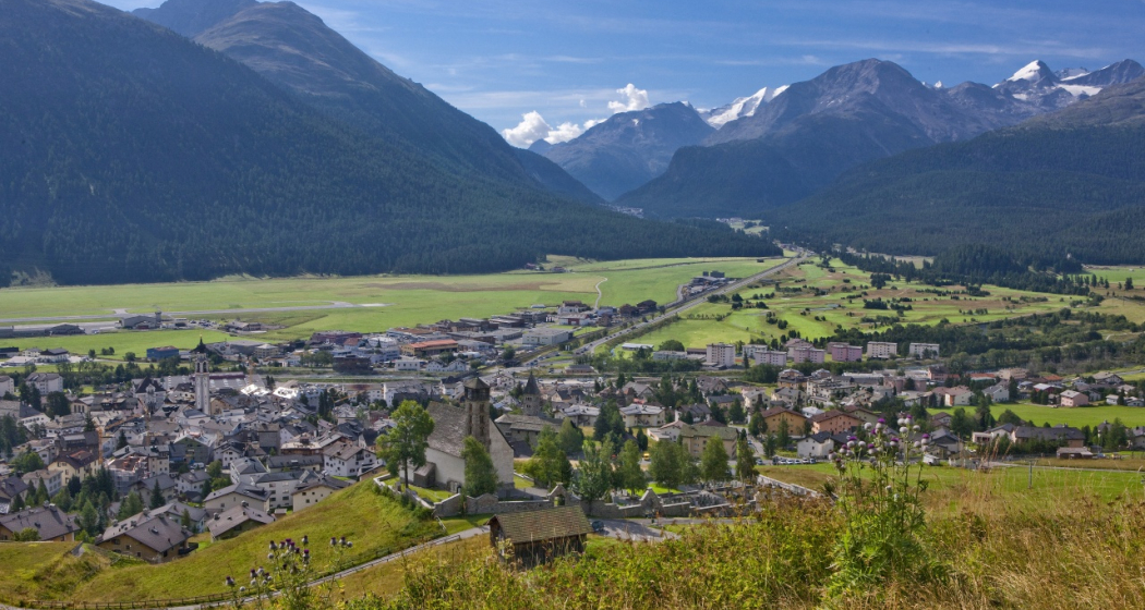 Blick auf Samedan Blick auf Samedan