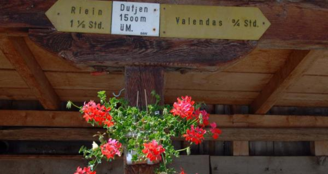 Wegweiser Ober Dutjen © B. Steinmann