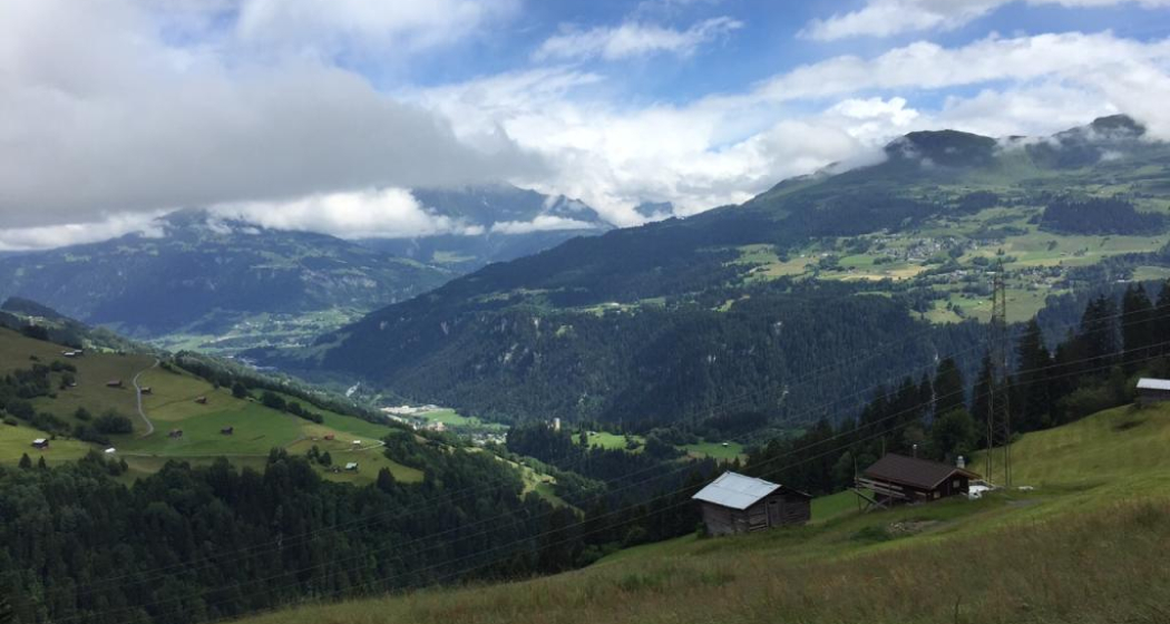 Aussicht unterhalb von Tschess Aussicht unterhalb von Tschess