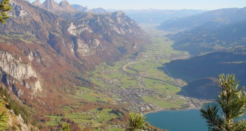Tiefblick ins Seeztal Tiefblick ins Seeztal