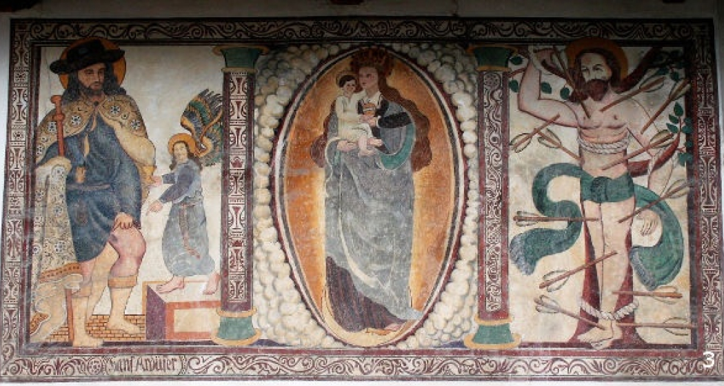 Fresko Strahlenkranzmadonna Fresko Strahlenkranzmadonna