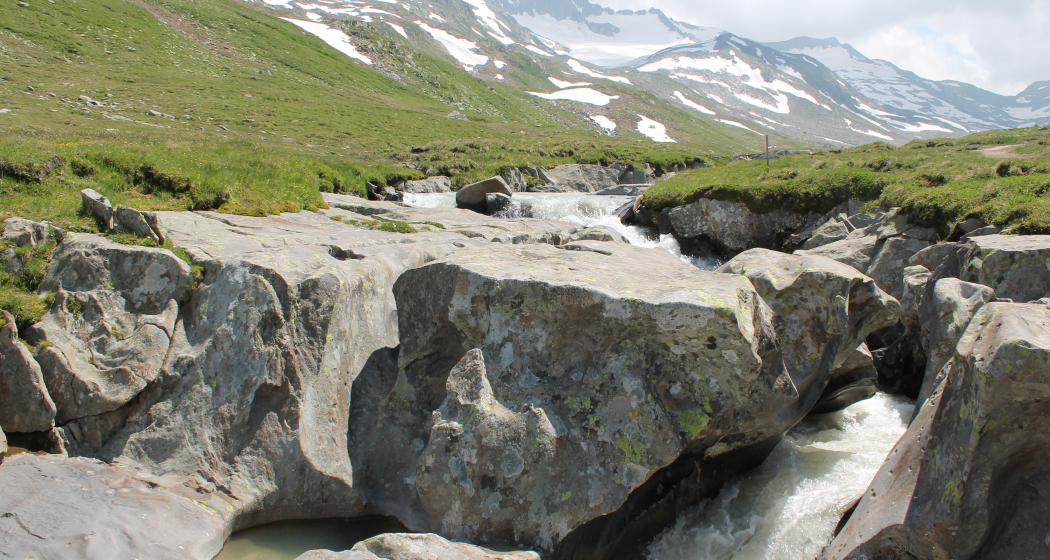 Piogn Crap mit Piz Borel und Maighels-Gletscher Piogn Crap mit Piz Borel und Maighels-Gletscher