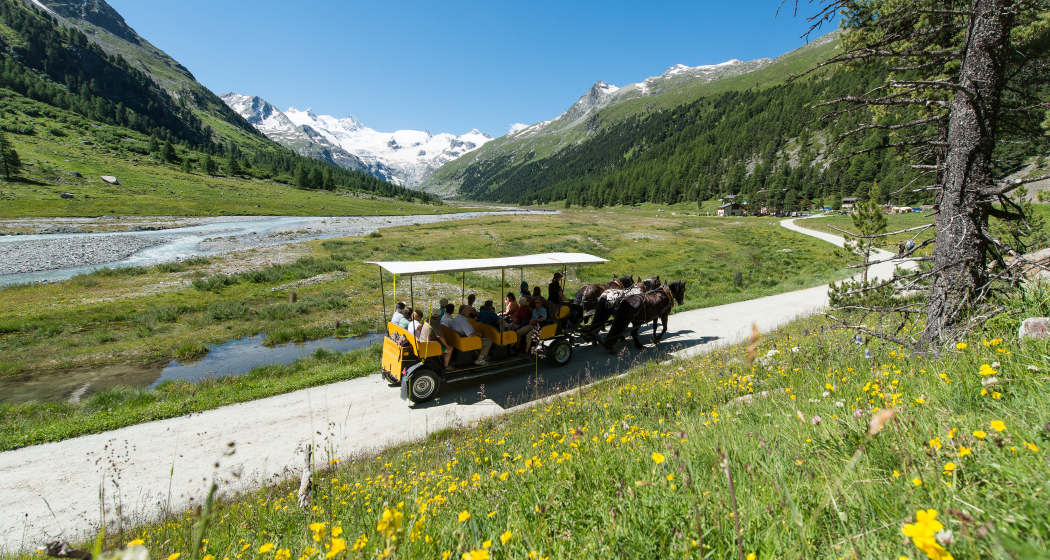 Kutschenfahrt ins Val Roseg Kutschenfahrt ins Val Roseg