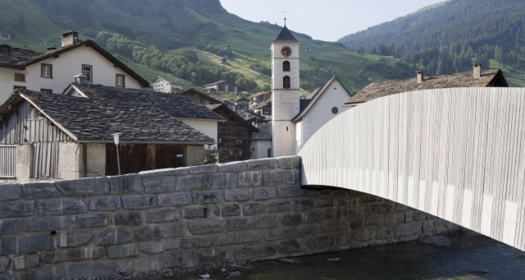 Dorfbrücke Vals; Foto: W. Dechau