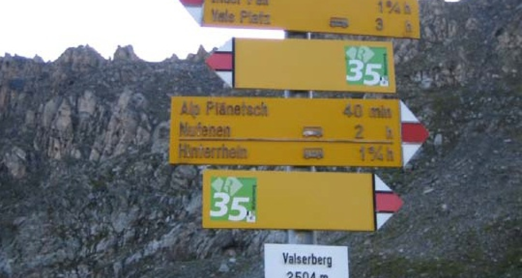 Passübergang Valserberg Passübergang Valserberg