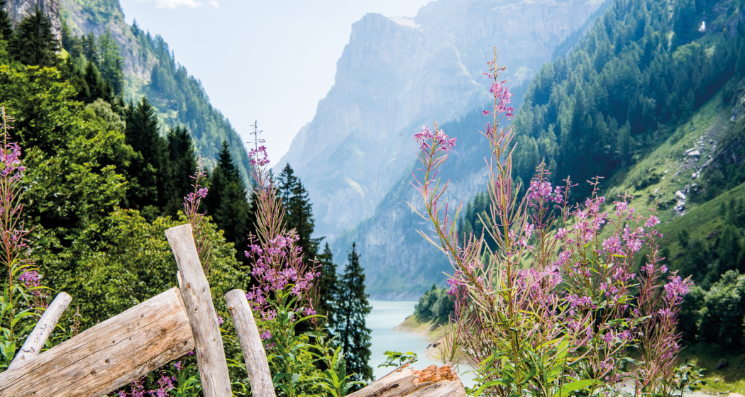 Blick auf den Gigerwald-Stausee Blick auf den Gigerwald-Stausee
