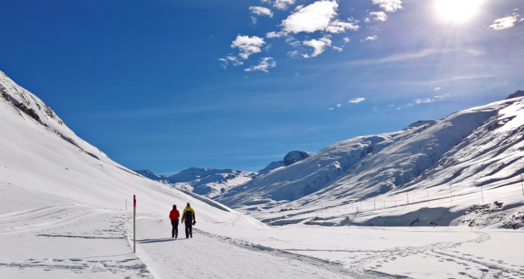 Winterwandern im Hochtal Avers Winterwandern im Hochtal Avers