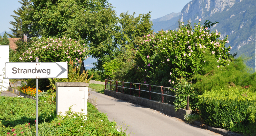 Immer dem Strandweg entlang bis Murg