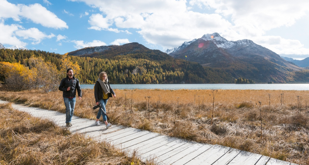 Silserebene im Herbst