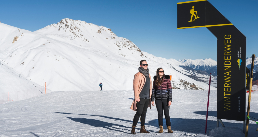 Winterwanderweg Corviglia-Marguns Winterwanderweg Corviglia-Marguns