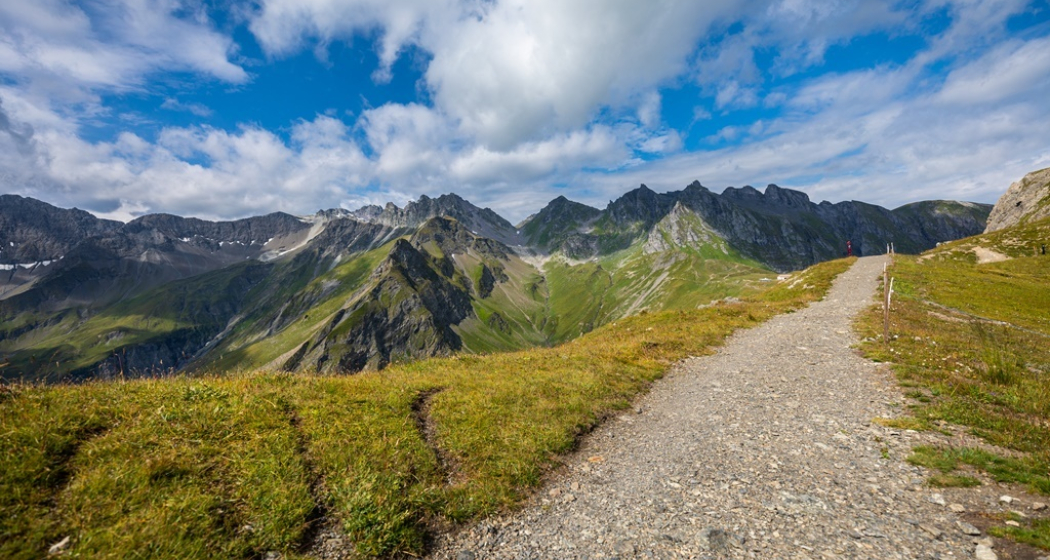 Die Wege auf diesem Trail sind breit und gut unterhalten Die Wege auf diesem Trail sind breit und gut unterhalten