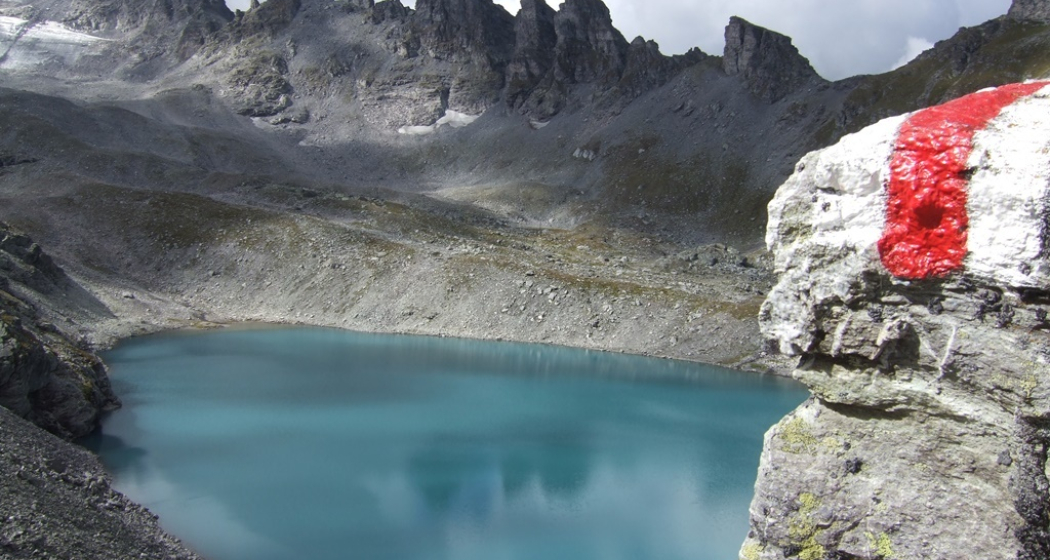 Blick auf den milchig-blauen Wildsee Blick auf den milchig-blauen Wildsee