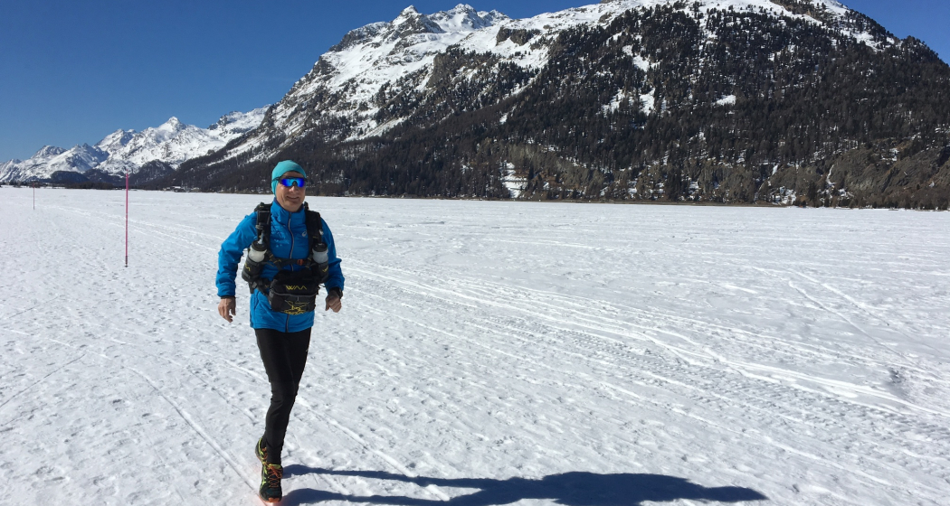 Trailrunner auf dem Silvaplanersee Trailrunner auf dem Silvaplanersee