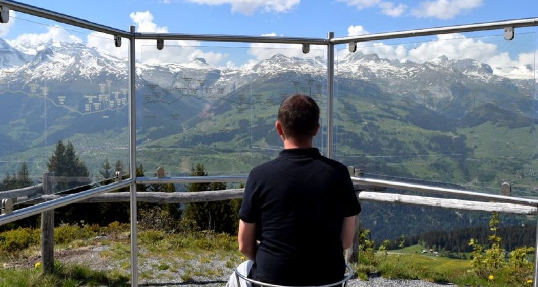 Durchblick Panoramatafel Kartitscha Durchblick Panoramatafel Kartitscha