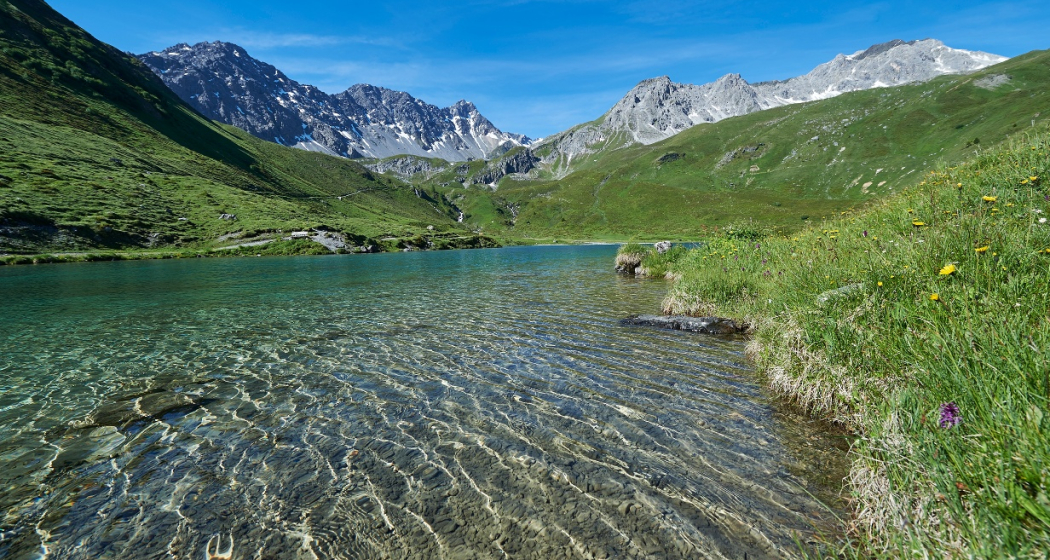 Schwellisee in Richtung Erzhorn