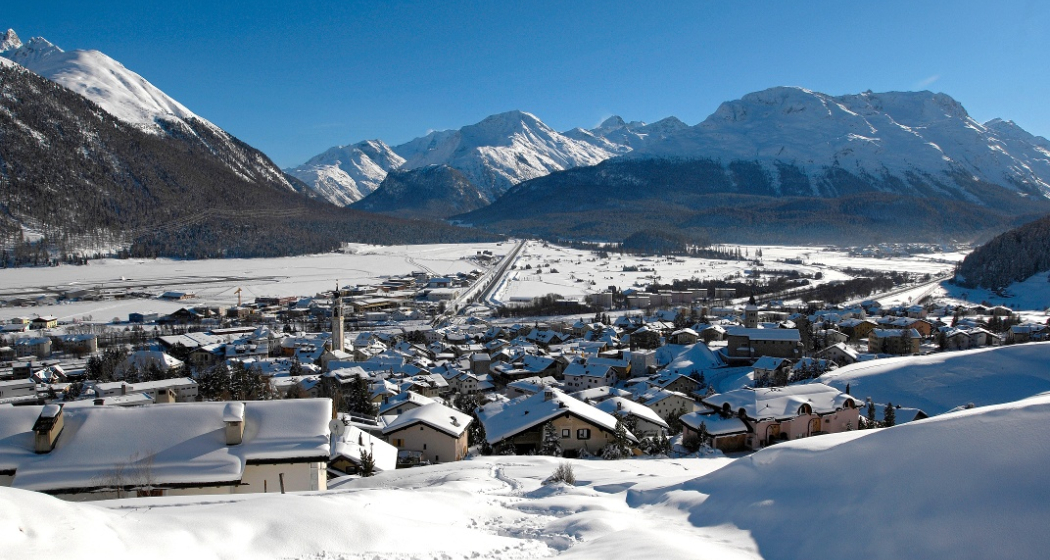 Aussicht auf Samedan Aussicht auf Samedan