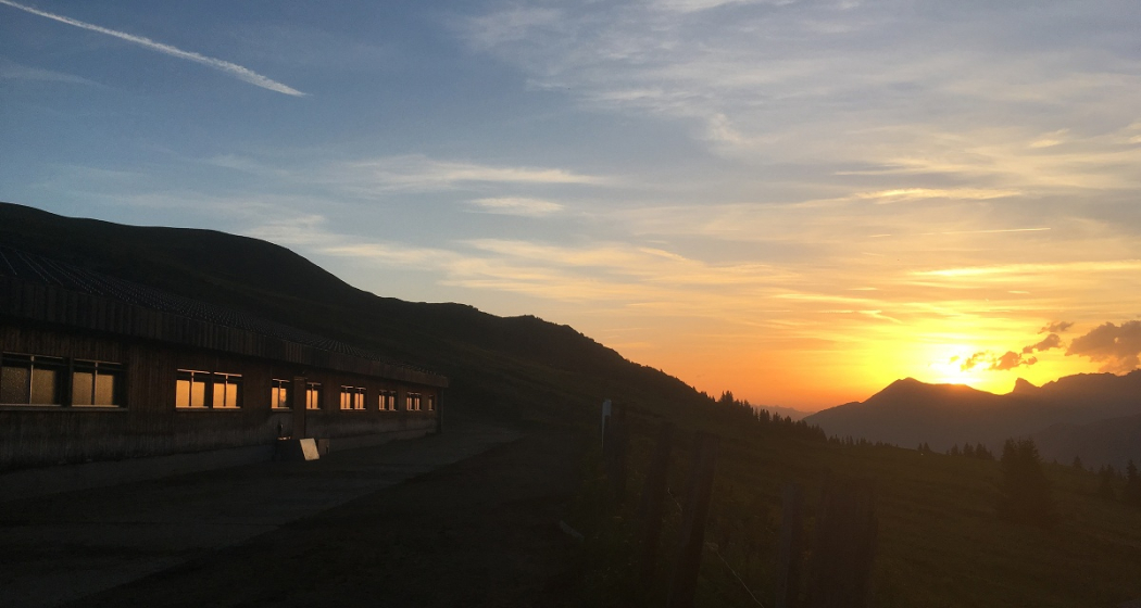 Abendstimmung auf der Alp Valpun