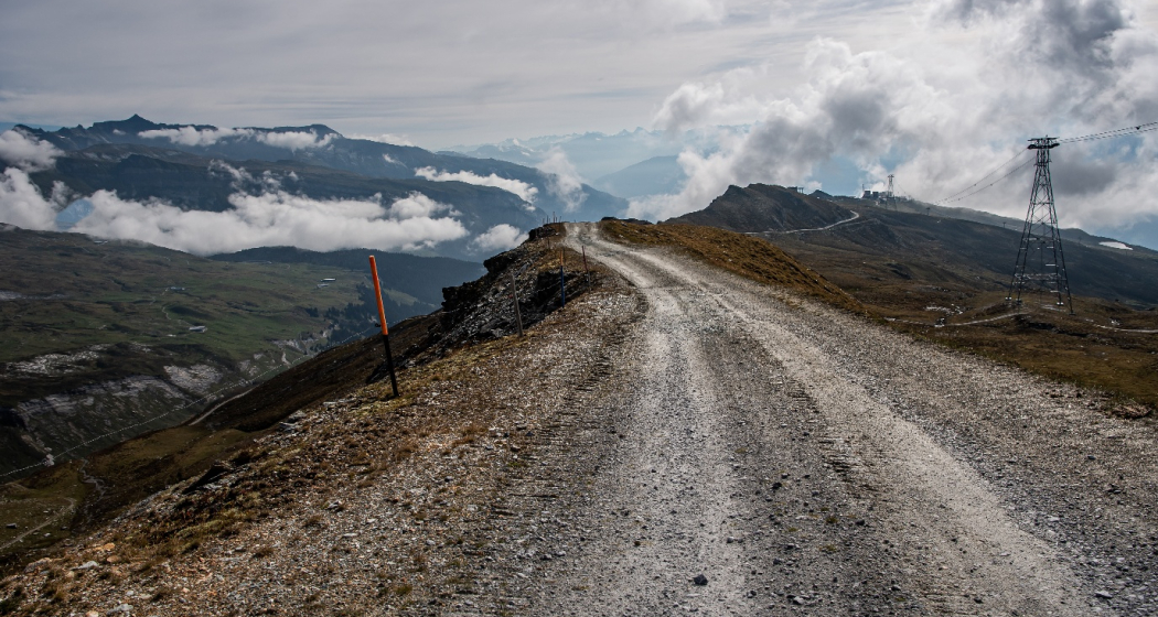 Strasse vom Crap Masegn Richtung Crap Sogn Gion