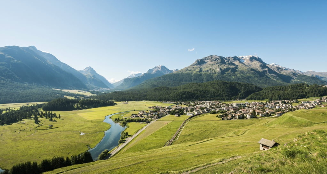 Aussicht auf Celerina Aussicht auf Celerina