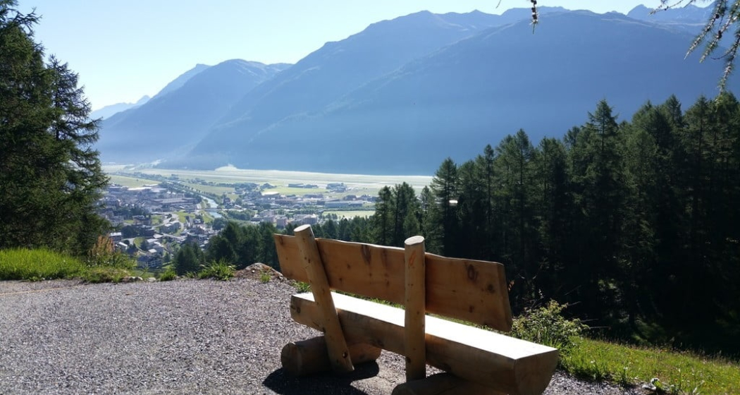 Aussicht auf Samedan Aussicht auf Samedan