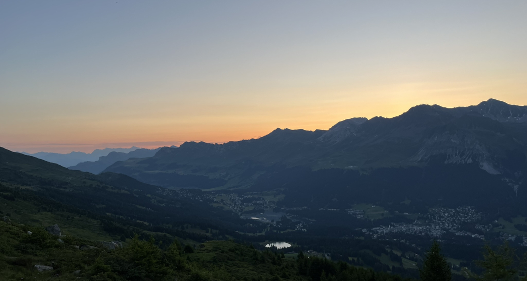 Sonnenaufgang auf dem Crap la Pala Sonnenaufgang auf dem Crap la Pala