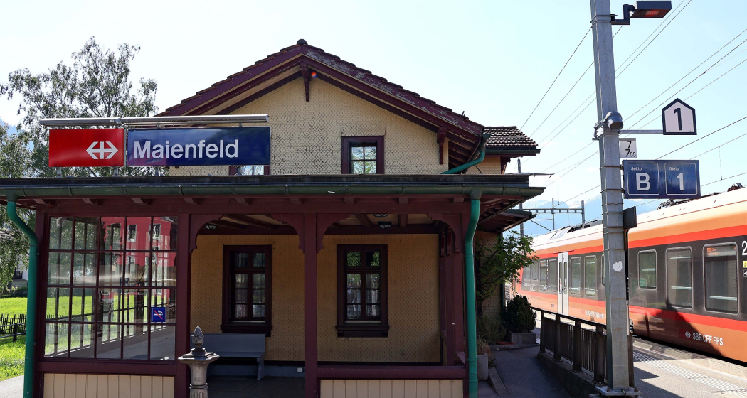 Bahnhof Maienfeld. Bahnhof Maienfeld.