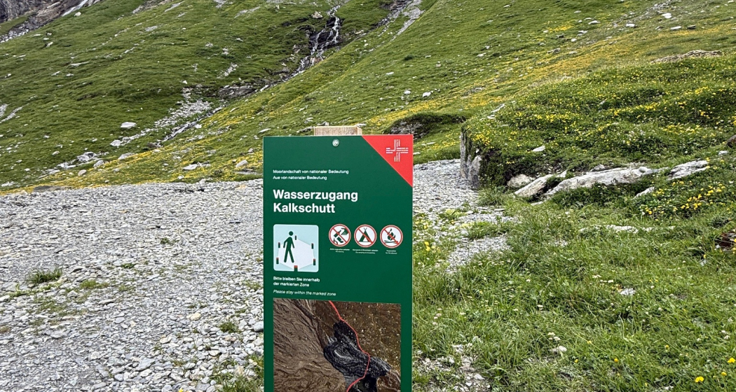 Wasserzugang Kalkschutt Wasserzugang Kalkschutt