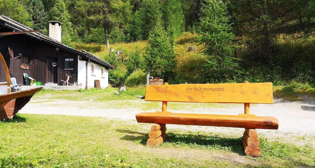 Sitzbank "che bels mumaints" am Silsersee (oua_620279817_image)