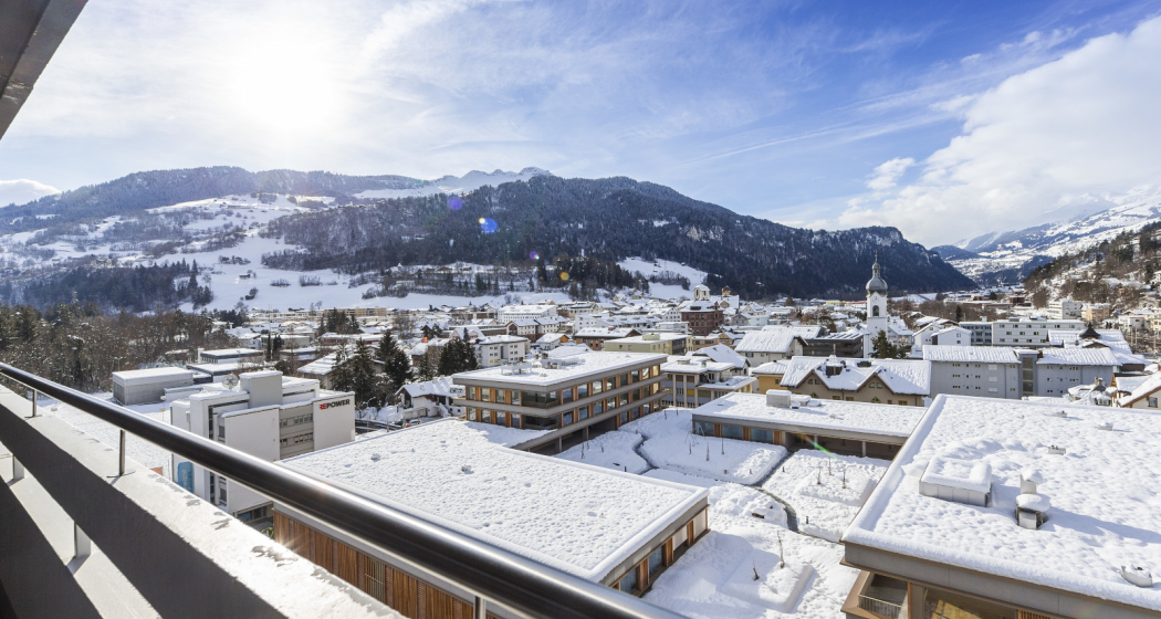 Aussicht vom Eden im Winter