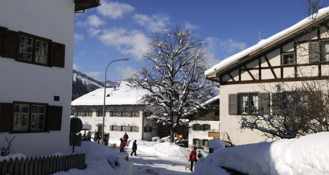 Wunderbare Patrizierhäuser bilden den Dorfkern Wunderbare Patrizierhäuser bilden den Dorfkern