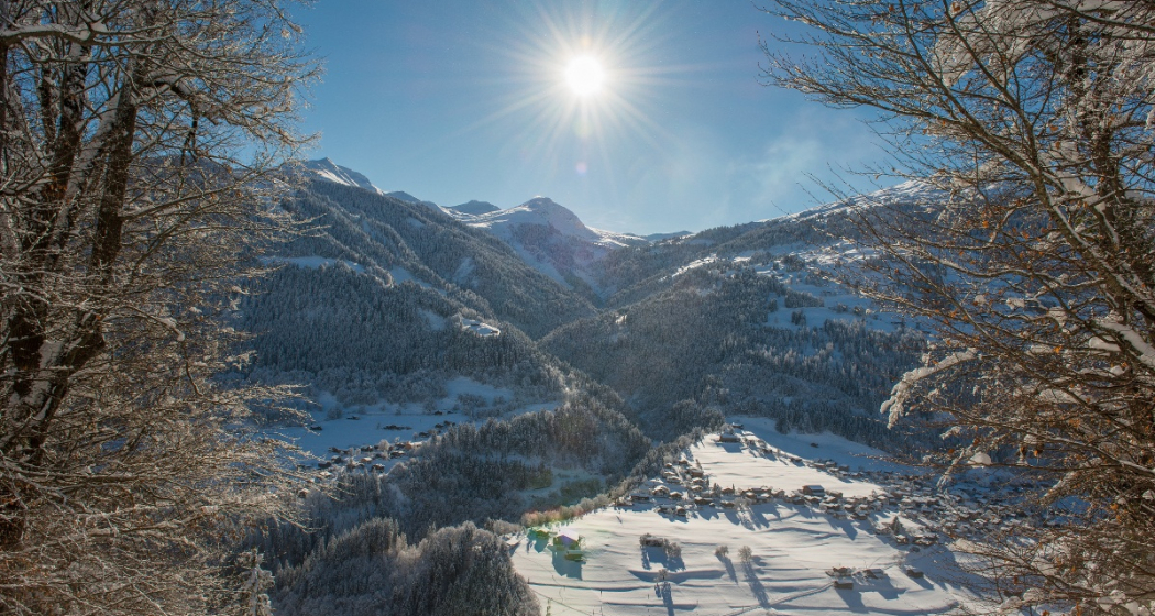 Fideris vom Luzeinerberg aus Fideris vom Luzeinerberg aus