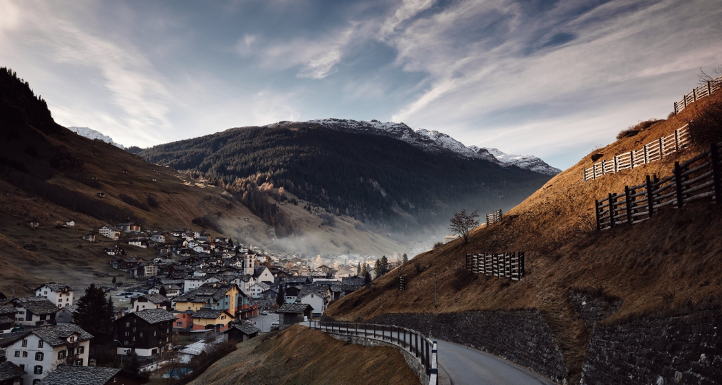 Blick auf den Dorfkern
