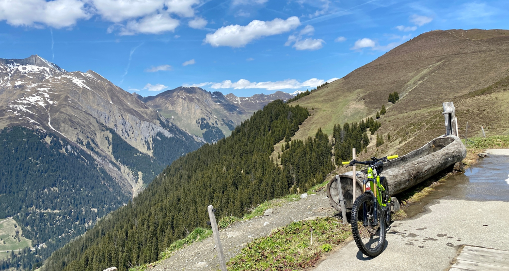 Blick von der Alp Bischola zum Piz Signina und Piz Fess im Safiental Blick von der Alp Bischola zum Piz Signina und Piz Fess im Safiental