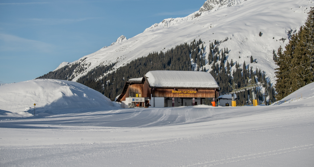 Das Foto zeigt die Sesselbahn Cauma