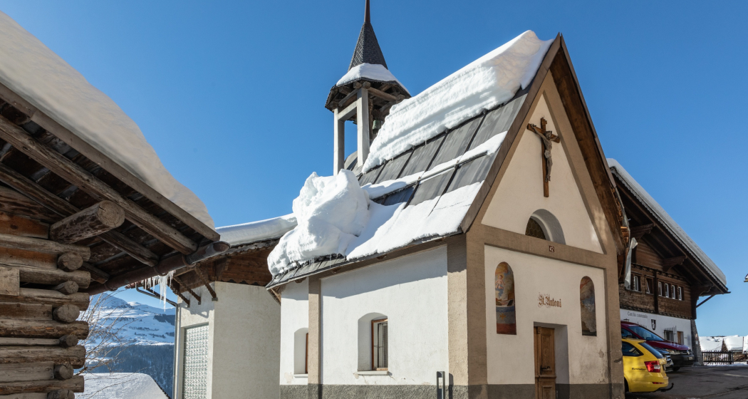 Aufnahme der Kapelle Sogn Antoni in Andiast Aufnahme der Kapelle Sogn Antoni in Andiast