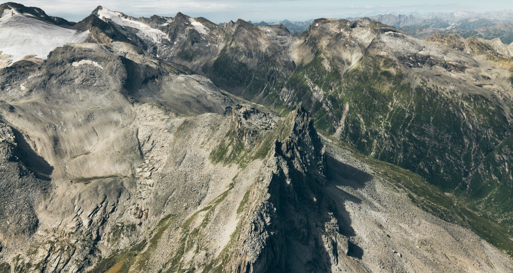 Das Furggelti inmitten von Furggeltihorn und Zervreilahorn Das Furggelti inmitten von Furggeltihorn und Zervreilahorn