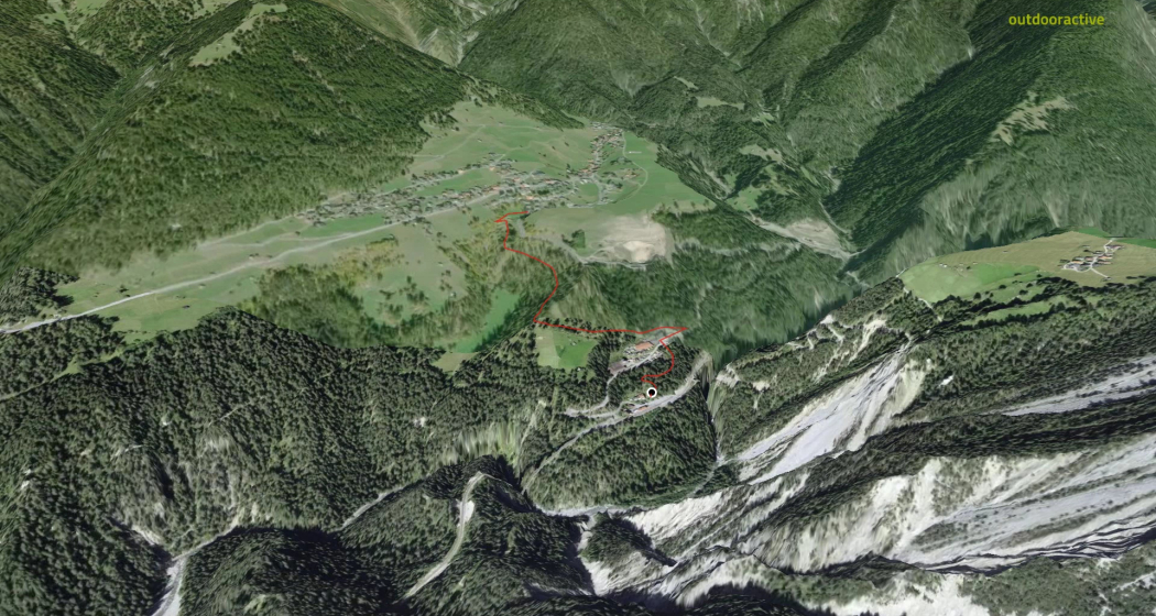 Mountainbike-tour in Davos Klosters: Wiesen Station - Wiesen