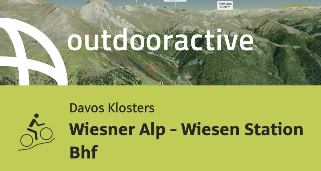 Mountainbike-tour in Davos Klosters: Wiesner Alp - Wiesen Station Bhf Mountainbike-tour in Davos Klosters: Wiesner Alp - Wiesen Station Bhf