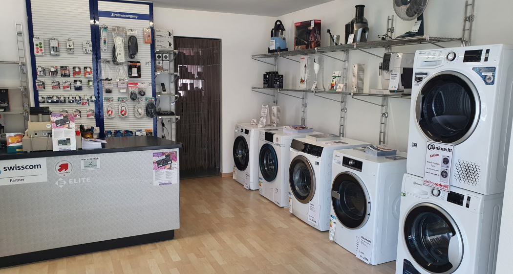 Waschmaschinen der Elektro Cadruvi AG in Ilanz Waschmaschinen der Elektro Cadruvi AG in Ilanz