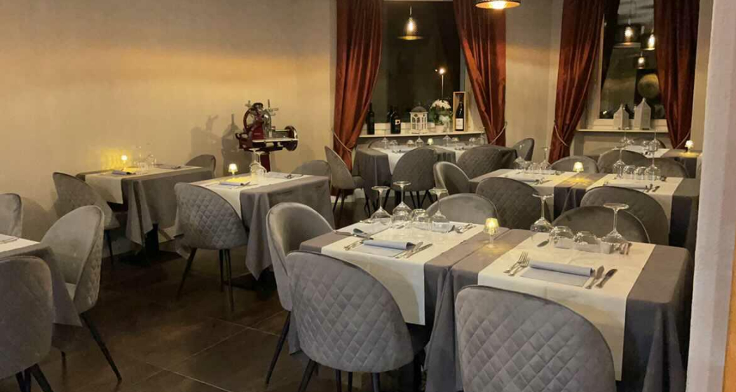 la sala ristorante dell'albergo Stazione la sala ristorante dell'albergo Stazione