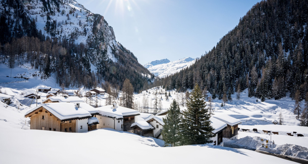 Avers-Cröt im Winter Avers-Cröt im Winter