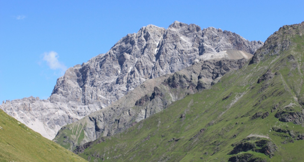 Etappe 8: Blick auf Piz Ela von Parsettens Etappe 8: Blick auf Piz Ela von Parsettens