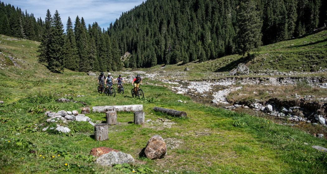 Gemütliche Feuerstelle in der Val Gronda, vor dem Aufstieg zur Alp Gren Gemütliche Feuerstelle in der Val Gronda, vor dem Aufstieg zur Alp Gren