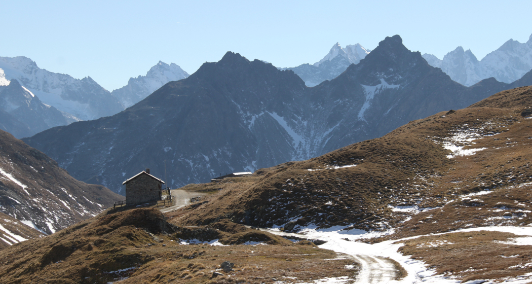 Septimer Passhöhe mit Blick ins Bergell Septimer Passhöhe mit Blick ins Bergell