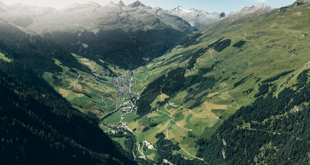 Vogelperspektive, Blick nach Süden Vogelperspektive, Blick nach Süden
