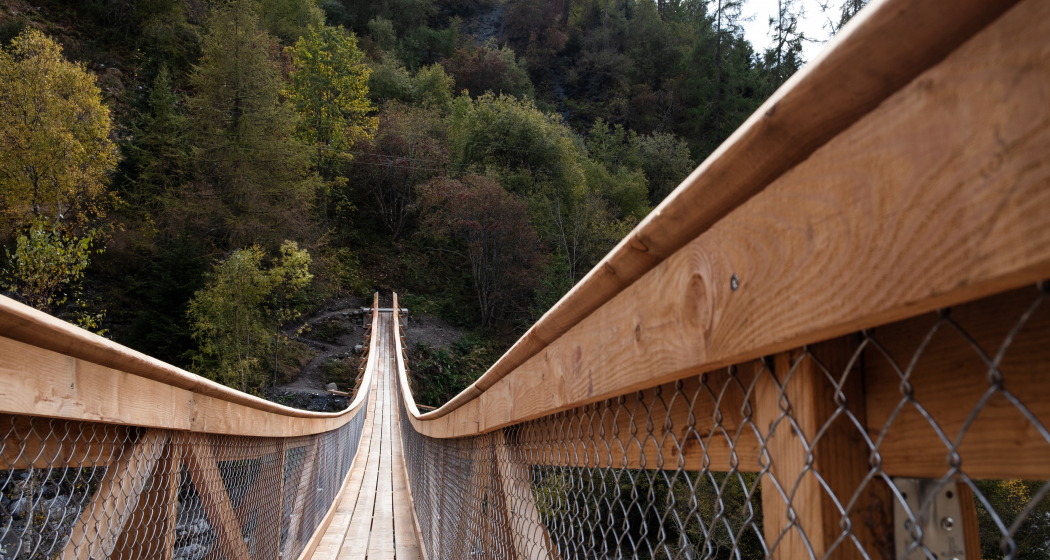 neue Brücke im Val Plattas neue Brücke im Val Plattas